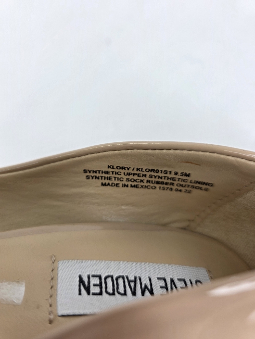 Steve Madden Women’s Klory Stiletto Camel Patent Leather Style Pumps Size 9.5M - Picture 15 of 16